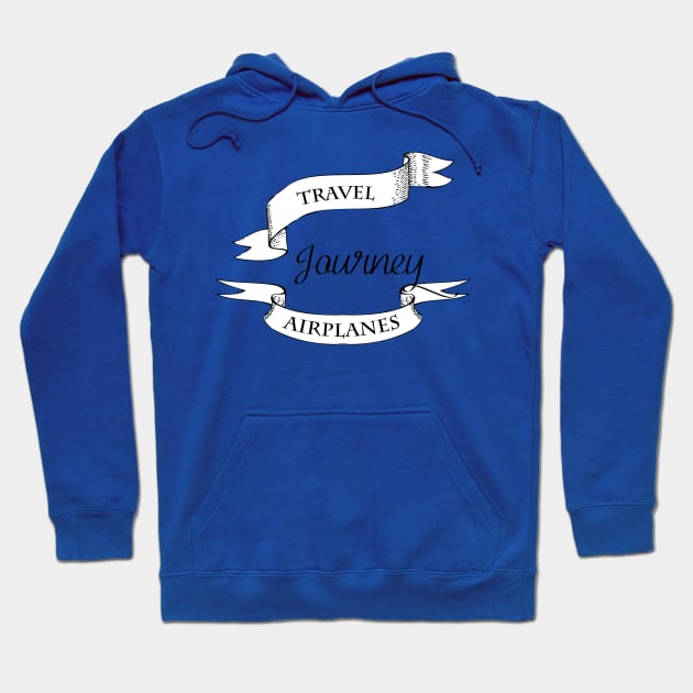 Travel Airplane Hoodie by Alvd Design